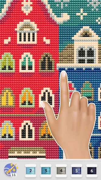 Скачать Cross Stitch Club (Мод: Разблокированы все узоры и нитки) на Андроид — скриншот 5