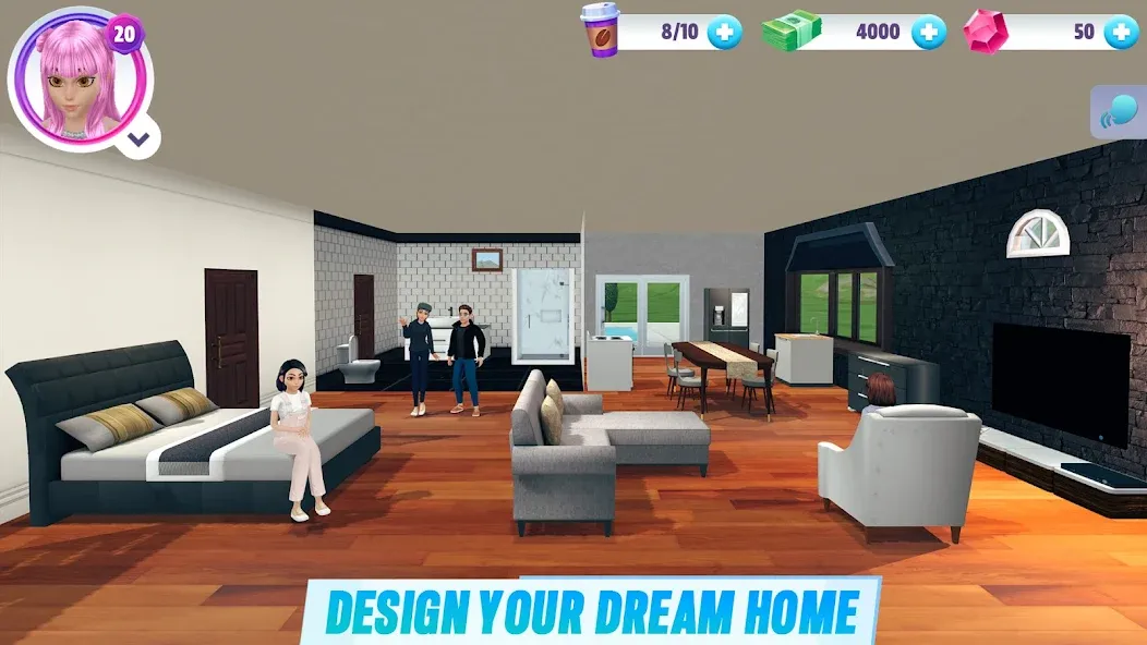 Скачать Virtual Sim Story: Home & Life — Безлимитные деньги и ресурсы — скриншот 2
