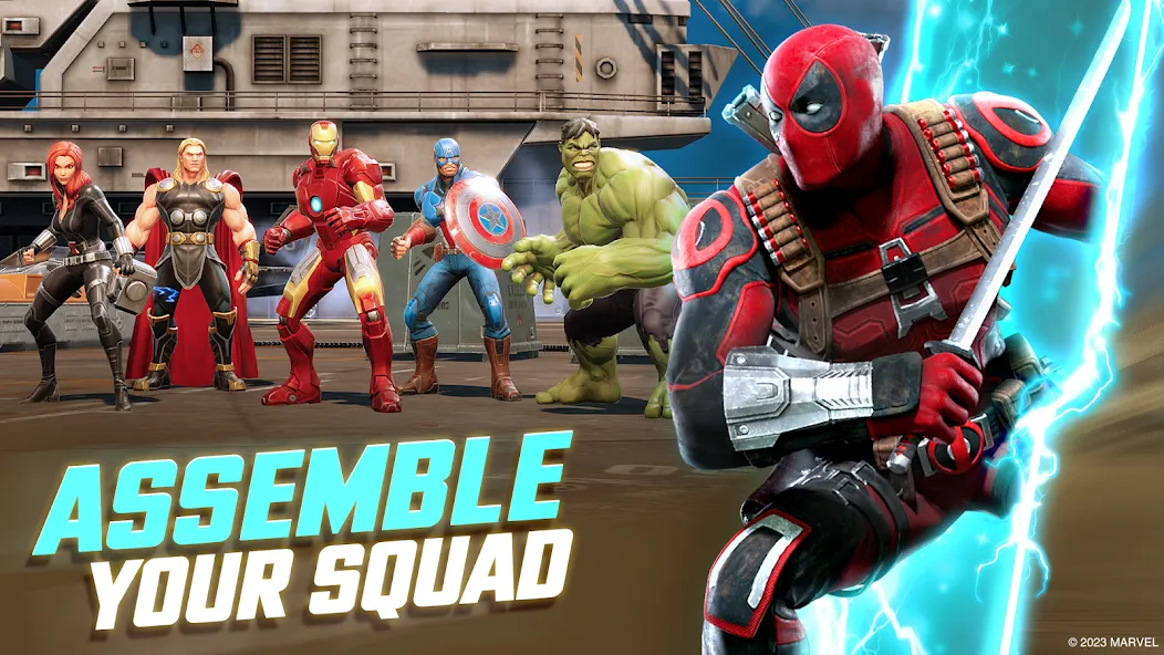 MARVEL Strike Force: Squad RPG Mod APK Безлимитные ресурсы и усиленная команда — Скачать на Андроид — скриншот 1 MARVEL Strike Force: Squad RPG Mod APK Безлимитные ресурсы и усиленная команда — Скачать на Андроид — скриншот 1