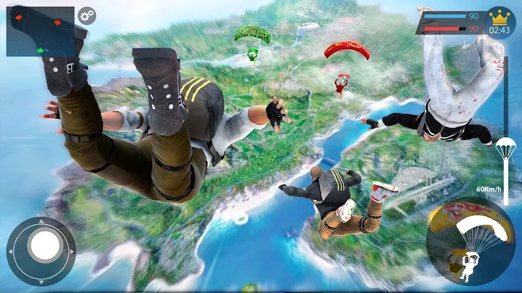 Commando Gun Shooting Games 3D — Взломанная версия (Безлимитные патроны и здоровье) — скриншот 1