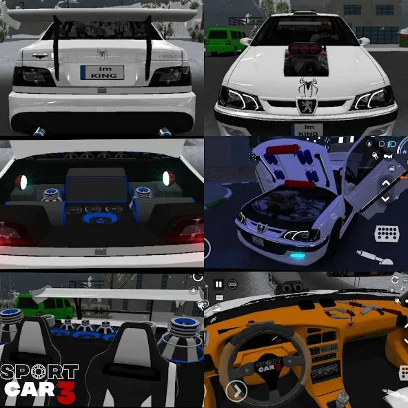 Sport car 3 : Taxi & Police - Mod APK Безлимитные деньги и топливо — Скачать на Андроид — скриншот 1