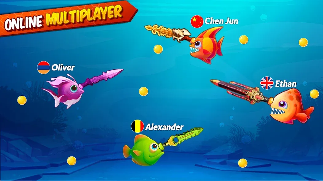 Big Eat Fish Games Shark Games (Мод Безлимитные деньги и усиленная акула) — скриншот 4 Big Eat Fish Games Shark Games (Мод Безлимитные деньги и усиленная акула) — скриншот 4