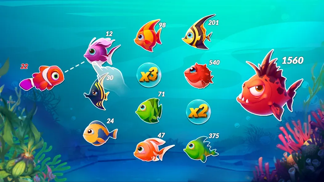 Big Eat Fish Games Shark Games (Мод Безлимитные деньги и усиленная акула) — скриншот 5 Big Eat Fish Games Shark Games (Мод Безлимитные деньги и усиленная акула) — скриншот 5