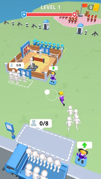 Скачать Army War Camp—Battle Game — Модификация Безлимитные ресурсы и усиленная армия — скриншот 1