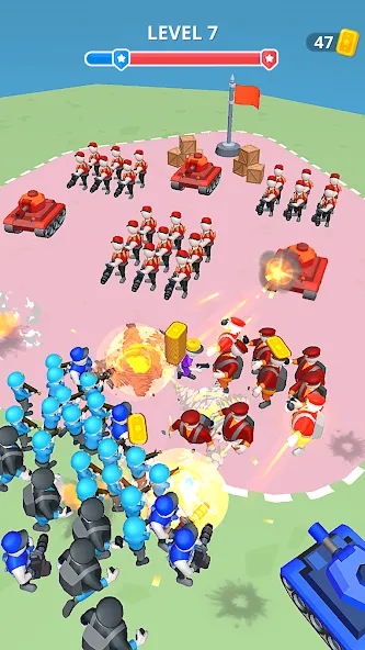 Скачать Army War Camp—Battle Game — Модификация Безлимитные ресурсы и усиленная армия — скриншот 5