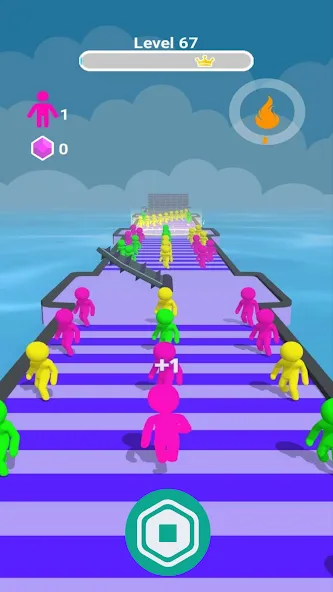 Скачать Robux Loto Run MOD APK — Много робуксов и бонусных уровней — скриншот 4