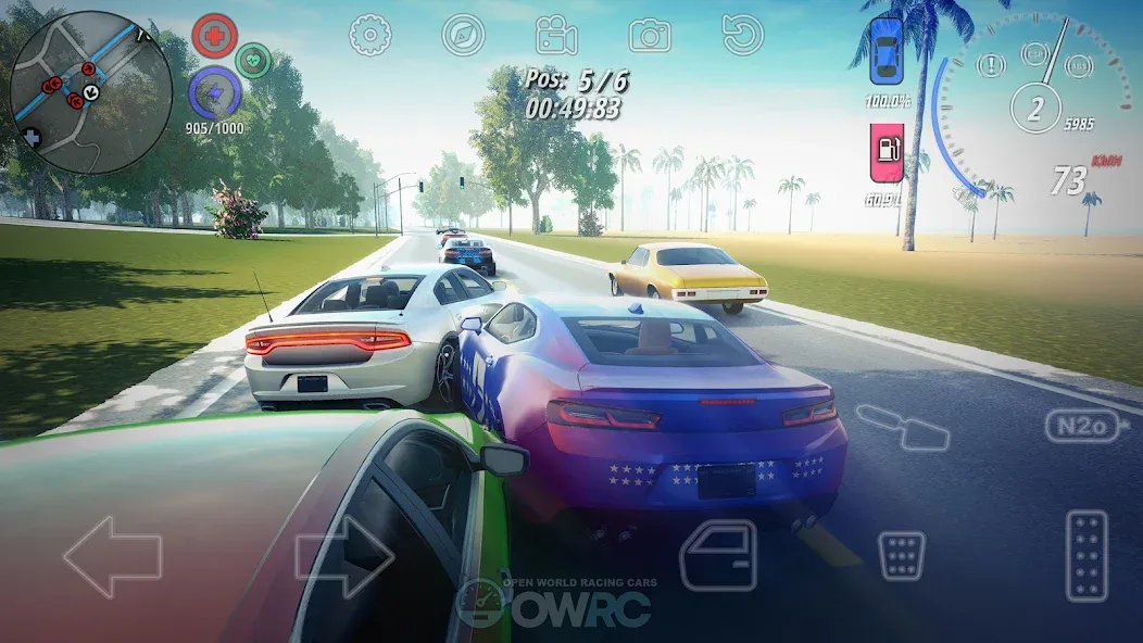 OWRC: Open World Racing Cars на Андроид — Мод Безлимитные деньги и топливо — скриншот 2