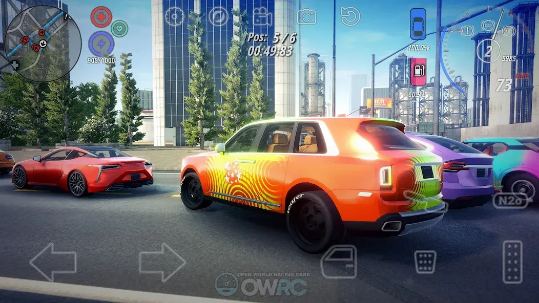 OWRC: Open World Racing Cars на Андроид — Мод Безлимитные деньги и топливо — скриншот 4