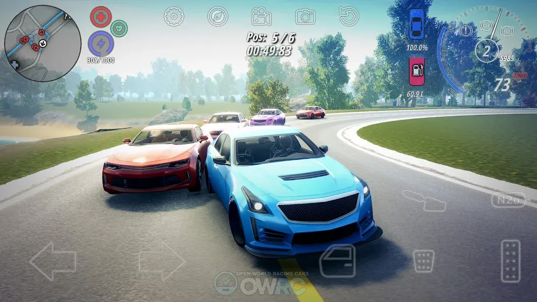 OWRC: Open World Racing Cars на Андроид — Мод Безлимитные деньги и топливо — скриншот 5