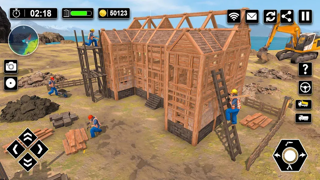 Скачать Wood House Construction Game MOD APK — Все материалы и ресурсы доступны — скриншот 3