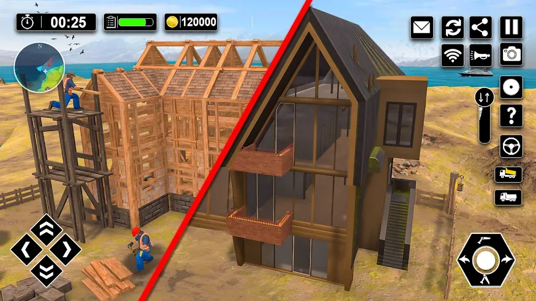 Скачать Wood House Construction Game MOD APK — Все материалы и ресурсы доступны — скриншот 4