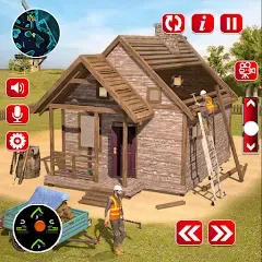 Скачать Wood House Construction Game MOD APK — Все материалы и ресурсы доступны
