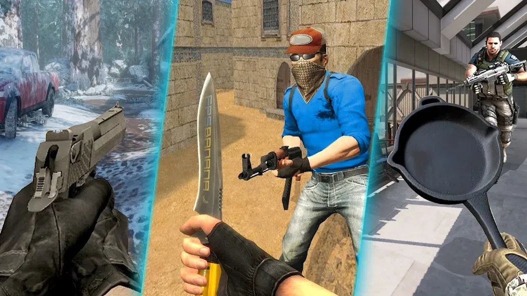 Anti Terrorist Shooting Game на Андроид — Мод Безлимитные патроны и здоровье — скриншот 4
