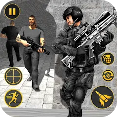 Anti Terrorist Shooting Game на Андроид — Мод Безлимитные патроны и здоровье