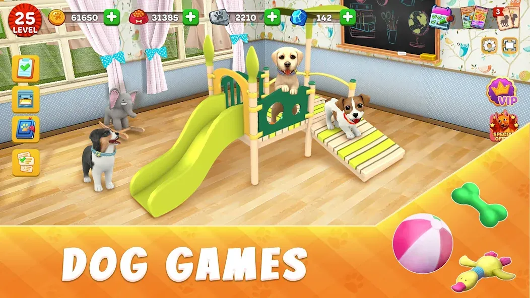 Скачать Dog Town: Puppy Pet Shop Games — Последняя версия (Безлимитные деньги и питомцы) — скриншот 1