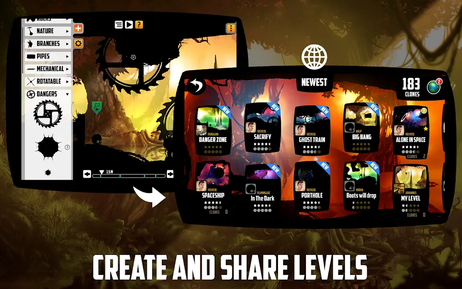 BADLAND MOD APK — Безлимитные монеты и открытые уровни — скриншот 5