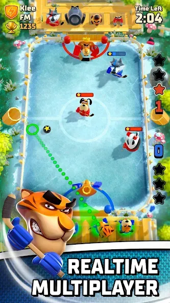 Скачать Rumble Hockey с модом — Безлимитные деньги и все карты открыты — скриншот 1