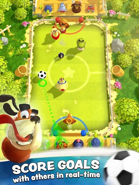 Rumble Stars Football на Андроид — Мод Безлимитные монеты и усиленные игроки — скриншот 1