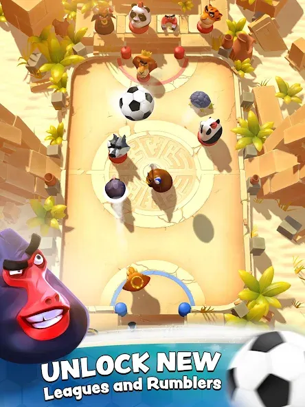 Rumble Stars Football на Андроид — Мод Безлимитные монеты и усиленные игроки — скриншот 2