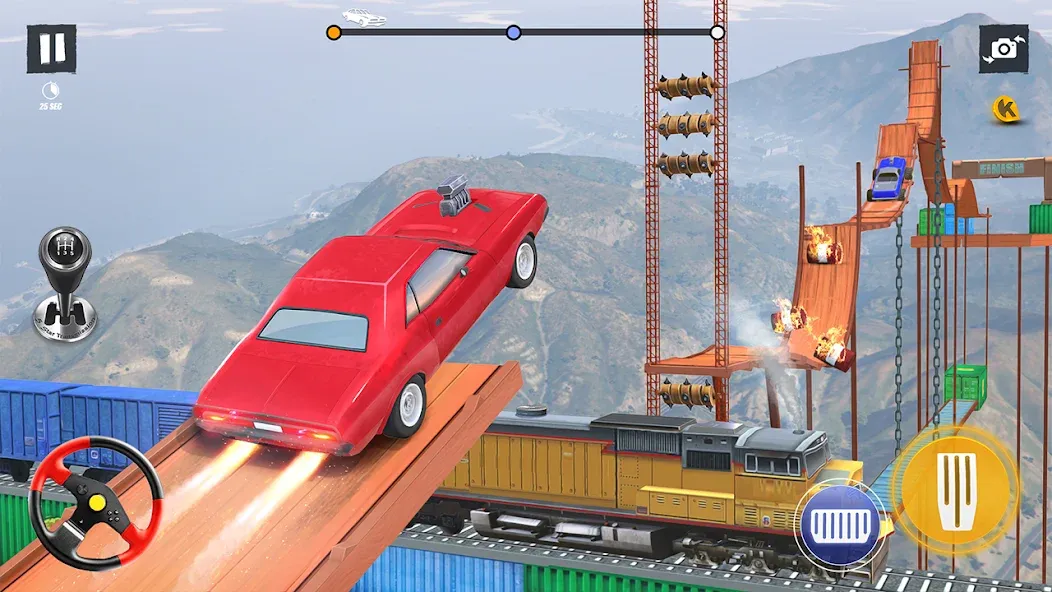 Взлом Car Stunt Games 3D Car Games — Безлимитные деньги и открыты все машины — скриншот 1