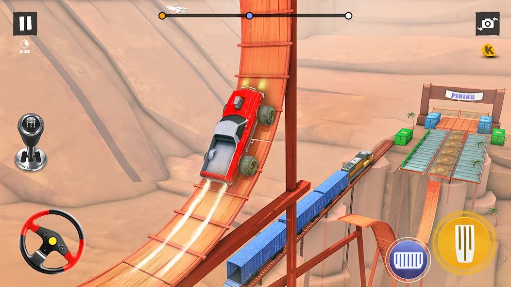 Взлом Car Stunt Games 3D Car Games — Безлимитные деньги и открыты все машины — скриншот 5