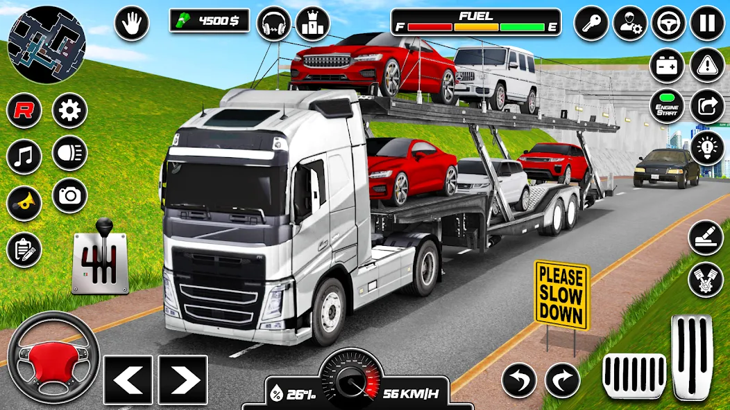Car Transporter 3d:Truck Games MOD APK на Android — Безлимитные деньги и топливо — скриншот 1