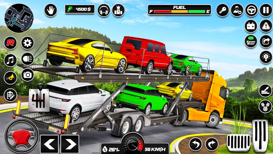 Car Transporter 3d:Truck Games MOD APK на Android — Безлимитные деньги и топливо — скриншот 2
