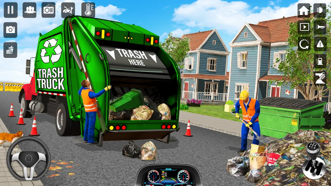 Скачать Trash Truck Games Simulator 3D с модом — Безлимитные деньги и всё открыто — скриншот 1