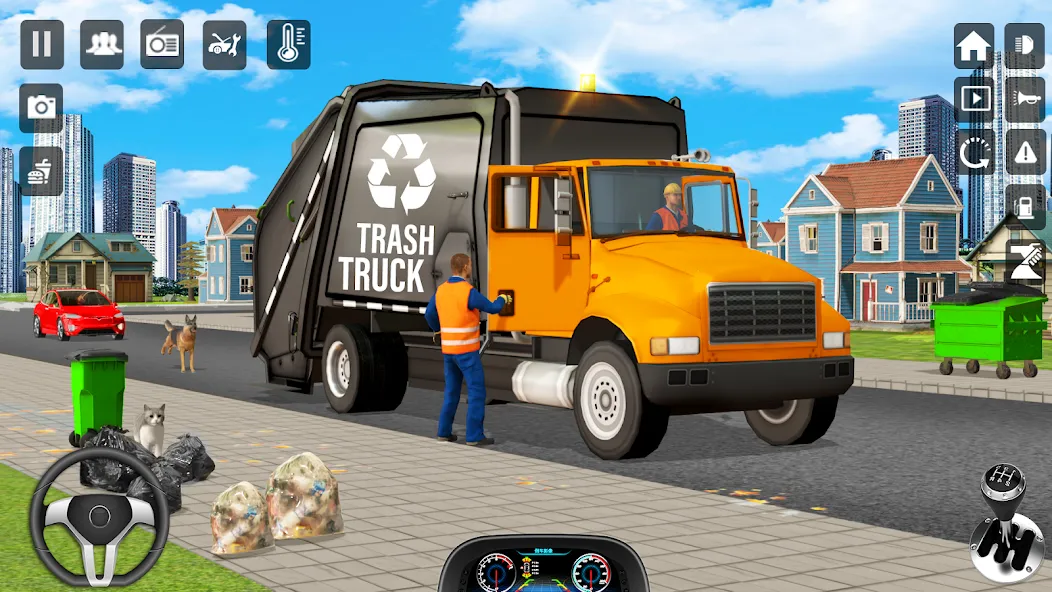 Скачать Trash Truck Games Simulator 3D с модом — Безлимитные деньги и всё открыто — скриншот 5