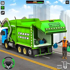 Скачать Trash Truck Games Simulator 3D с модом — Безлимитные деньги и всё открыто