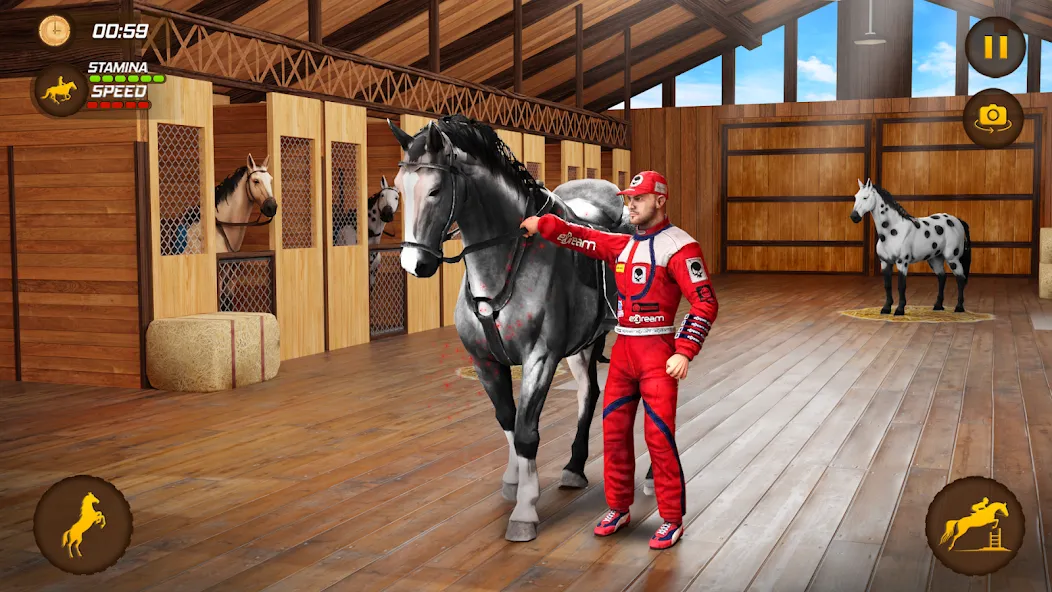 Взломанная Horse Racing Game: Horse Games на Андроид — Безлимитные деньги и быстрые лошади — скриншот 1