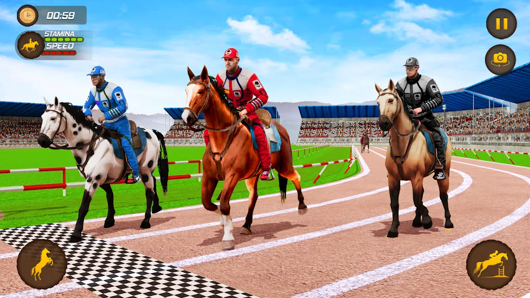 Взломанная Horse Racing Game: Horse Games на Андроид — Безлимитные деньги и быстрые лошади — скриншот 2