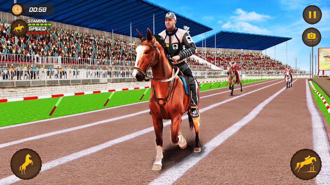 Взломанная Horse Racing Game: Horse Games на Андроид — Безлимитные деньги и быстрые лошади — скриншот 3