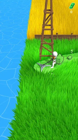 Stone Grass: Mowing Simulator Mod APK Безлимитные деньги и улучшения — Скачать на Андроид — скриншот 1