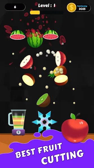 Скачать Fruit Cut Master - Crazy Slash на Андроид — Без рекламы и открыты все ножи — скриншот 3 Скачать Fruit Cut Master - Crazy Slash на Андроид — Без рекламы и открыты все ножи — скриншот 3