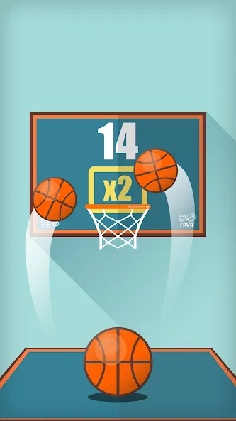 Basketball FRVR - Dunk Shoot (Мод Безлимитные монеты и открытые уровни) — скриншот 1 Basketball FRVR - Dunk Shoot (Мод Безлимитные монеты и открытые уровни) — скриншот 1