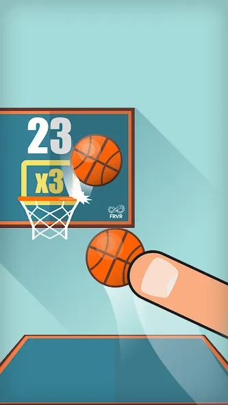 Basketball FRVR - Dunk Shoot (Мод Безлимитные монеты и открытые уровни) — скриншот 3 Basketball FRVR - Dunk Shoot (Мод Безлимитные монеты и открытые уровни) — скриншот 3