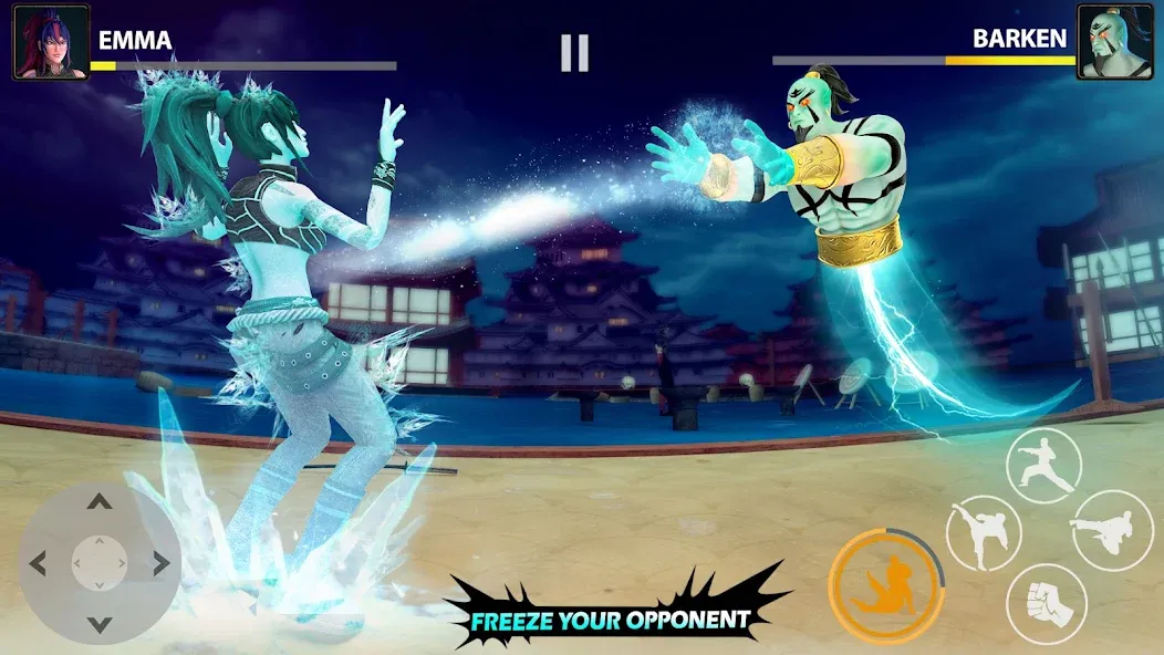Взломанная Ninja Clash: Karate Fighters на Андроид — Безлимитные деньги и энергия — скриншот 3