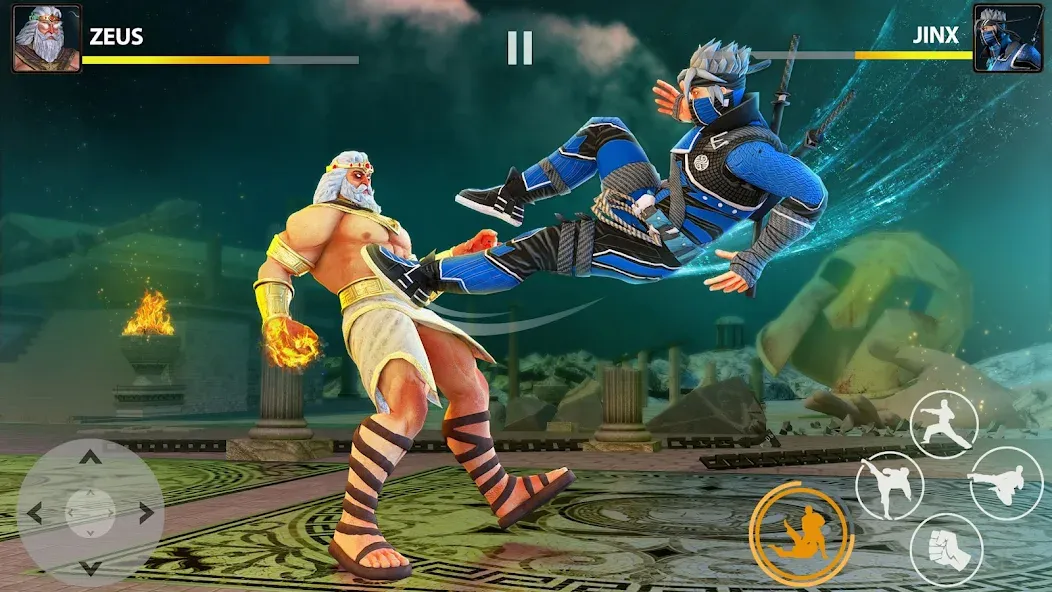 Взломанная Ninja Clash: Karate Fighters на Андроид — Безлимитные деньги и энергия — скриншот 4