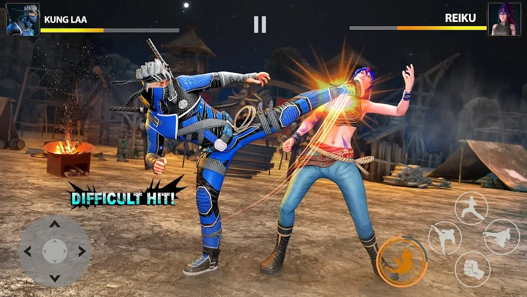 Взломанная Ninja Clash: Karate Fighters на Андроид — Безлимитные деньги и энергия — скриншот 5