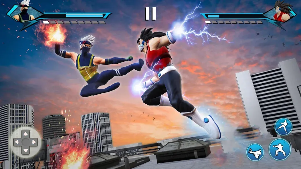 Скачать Karate King Kung Fu Fight Game на Android — Безлимитные деньги и все бойцы открыты — скриншот 1