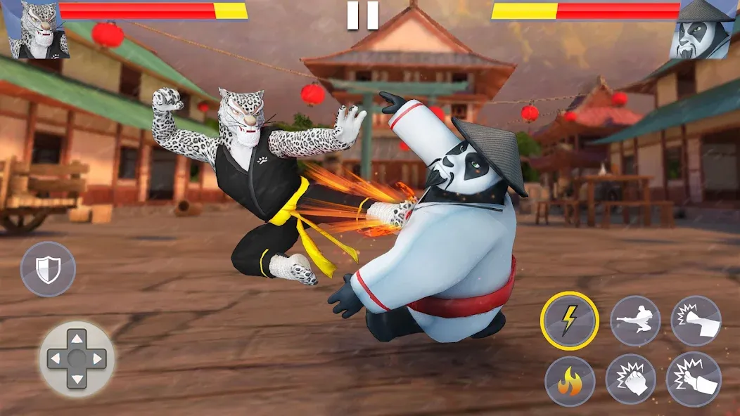Скачать взломанную Kung Fu Animal: Fighting Games — Безлимитные деньги и открыты все бойцы — скриншот 2