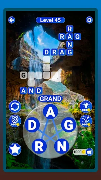 Скачать Around the Word: Crossword Puz — Последняя версия (Безлимитные подсказки и монеты) — скриншот 5