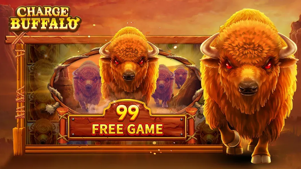 Charge Buffalo Slot-TaDa Games MOD APK — Безлимитные монеты и бонусы — скриншот 2 Charge Buffalo Slot-TaDa Games MOD APK — Безлимитные монеты и бонусы — скриншот 2