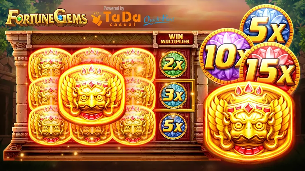 Slot Fortune Gems-TaDa Games MOD — Безлимитные монеты и бонусы на Андроид — скриншот 1