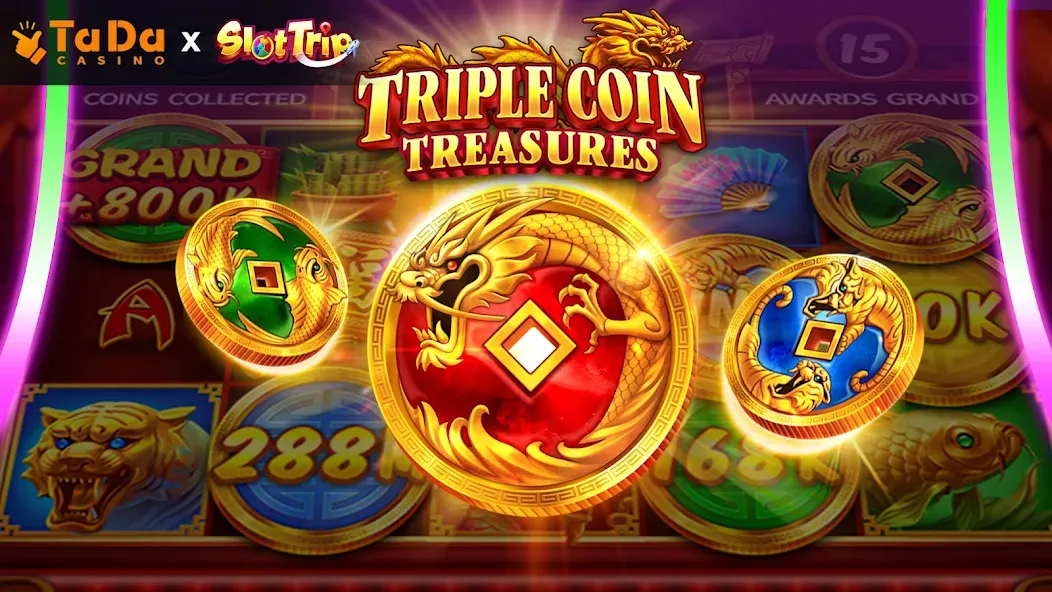 Скачать SlotTrip Casino - TaDa Slots с модом — Безлимитные монеты и бонусы — скриншот 1