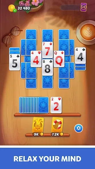Solitaire Sunday: Card Game — Взломанная версия (Безлимитные подсказки и отмены ходов) — скриншот 2