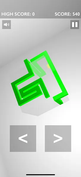 Взломанная Snake 3D на Андроид — Бесконечные яблоки и ускорение змейки — скриншот 2