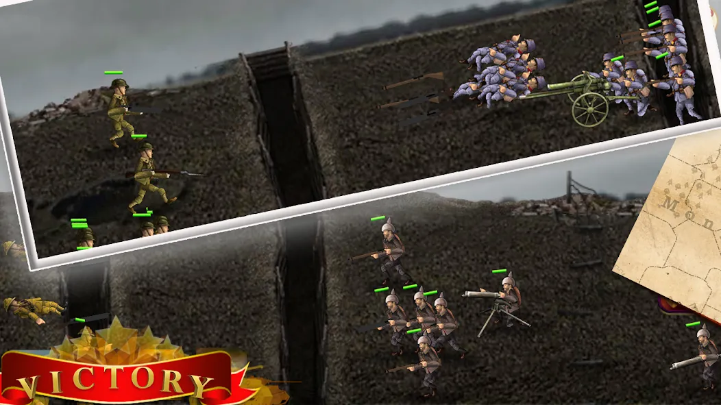 Взломанная Warfare 1917 Trenches Troops на Андроид — Много денег и ресурсов — скриншот 2