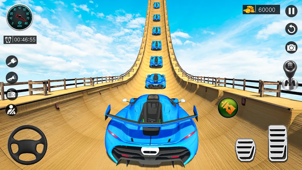 Ramp Car Game - Car Stunt MOD — Безлимитные деньги и все машины открыты на Андроид — скриншот 1